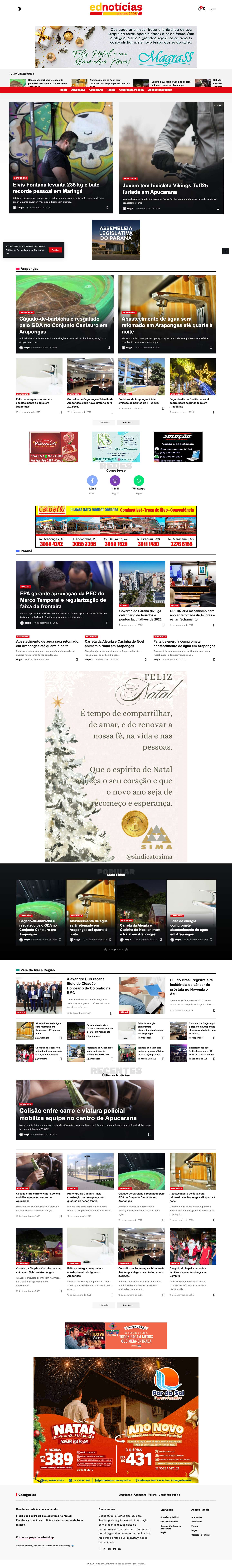 Edição de Notícias – O seu portal de notícias do Norte do Paraná! - Full Screenshot