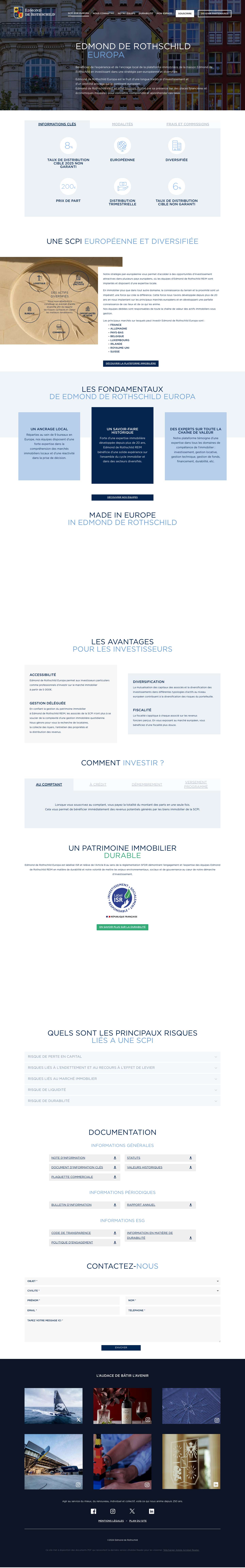 Home | EDR Europa - Full Screenshot