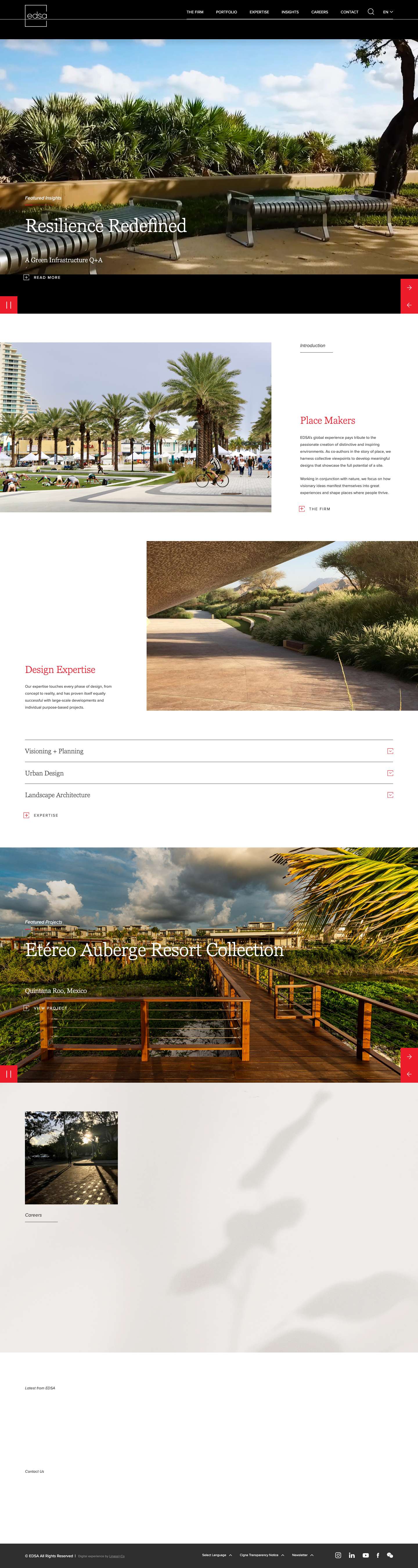 EDSA - Planning, Landscape Architecture, Urban Design - Full Screenshot