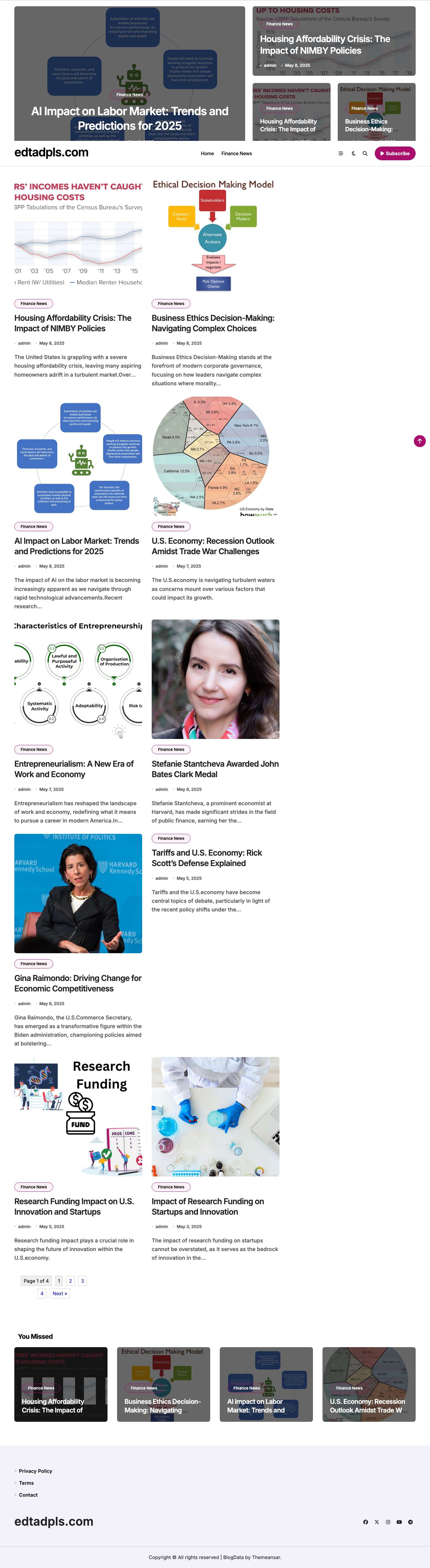 Finance and Economy News - edtadpls.com - Full Screenshot