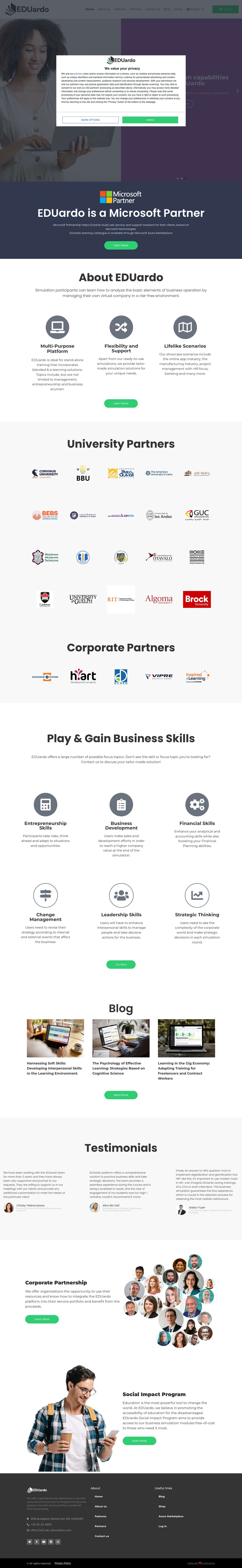 Business Simulation is an effective way to teach - Choose us! - Full Screenshot