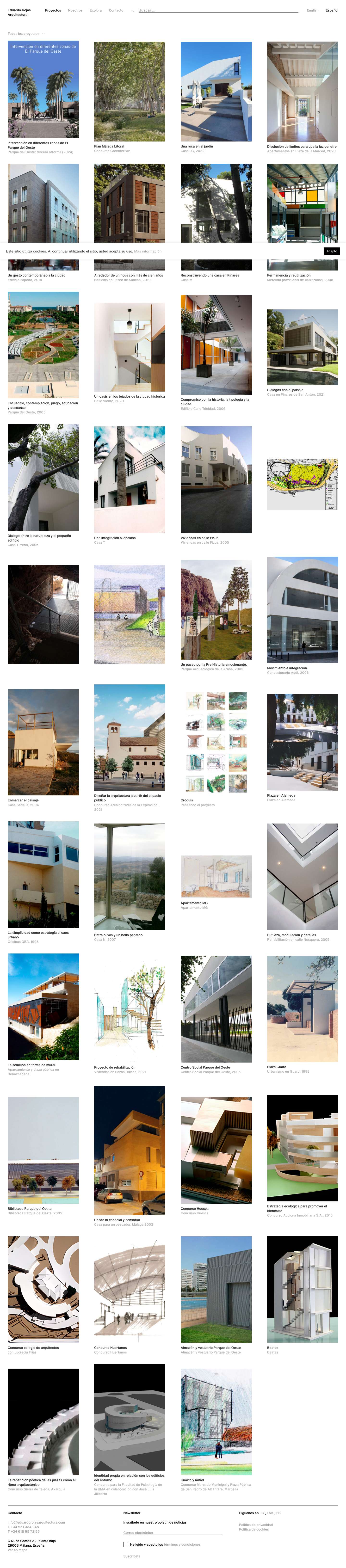 Proyectos - Eduardo Rojas Arquitectura - Full Screenshot