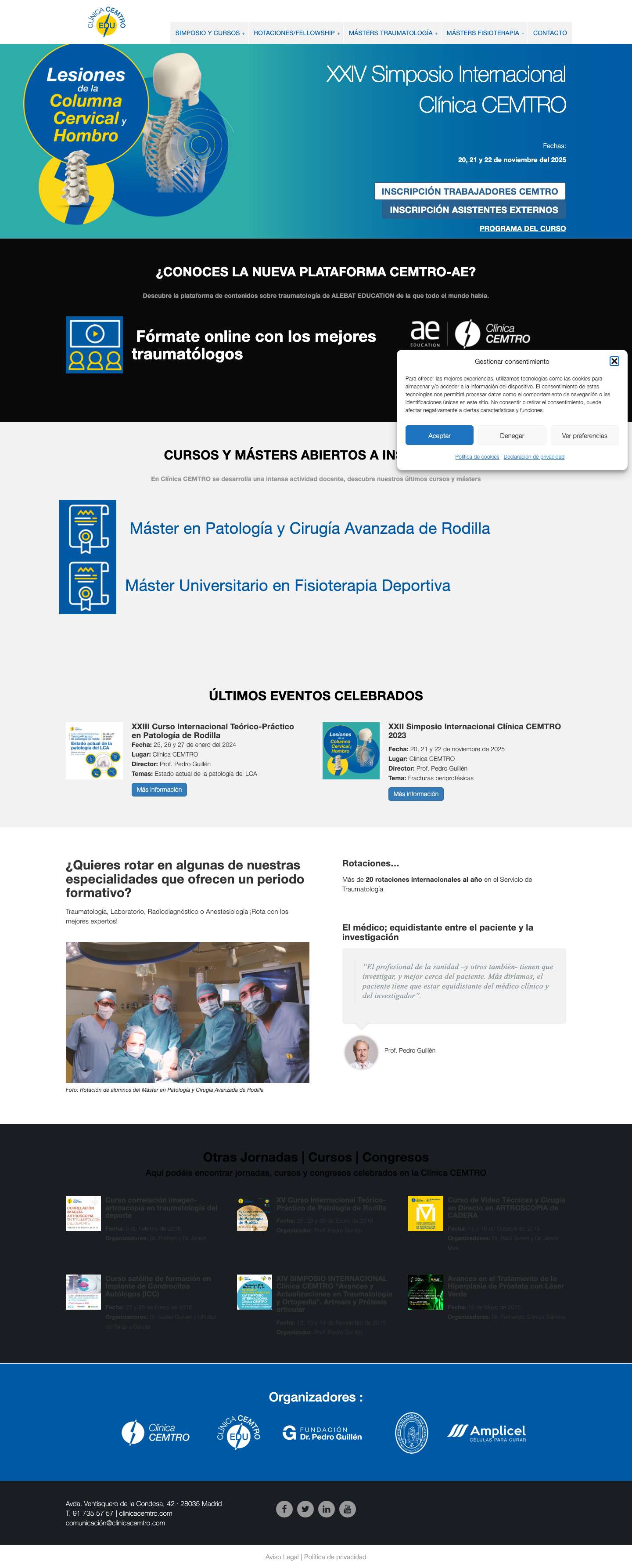 Educación Clinica CEMTRO - Full Screenshot