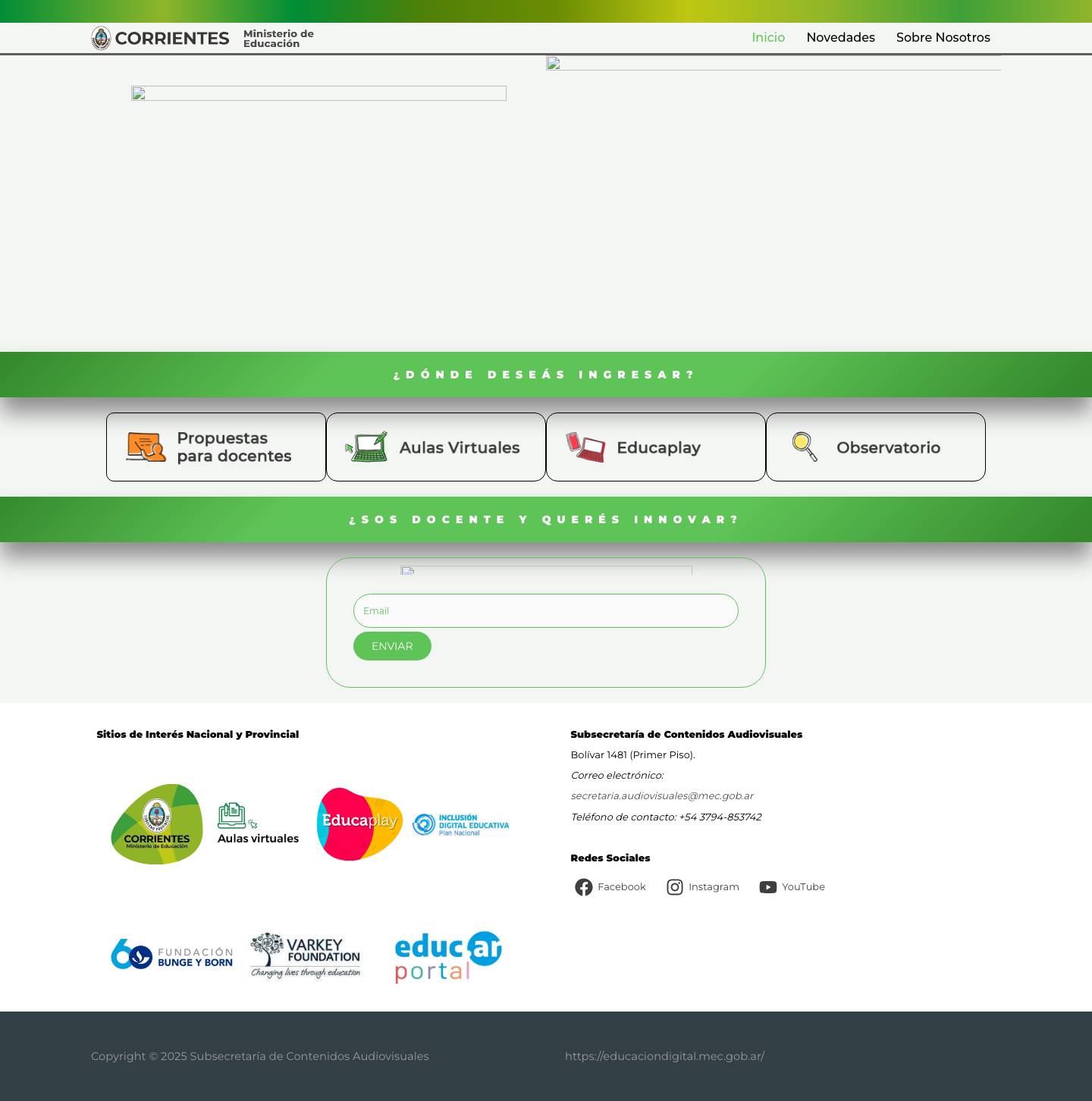 Subsecretaría de Contenidos Audiovisuales - Full Screenshot