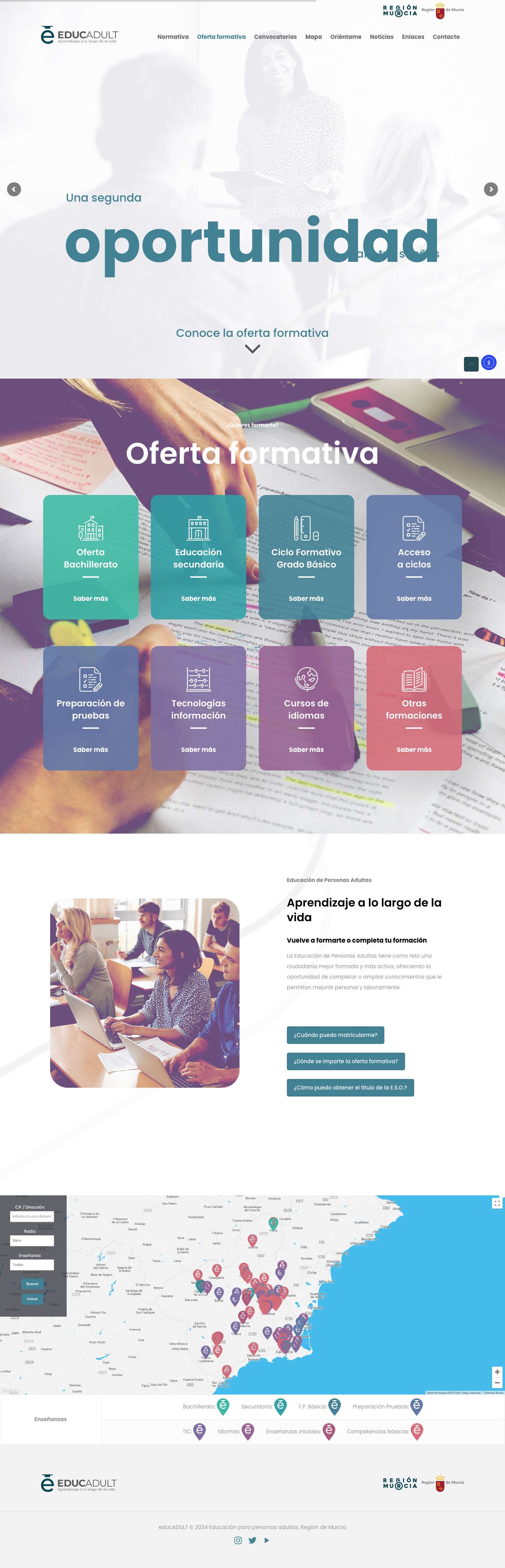 EDUCADULT | Educación de Personas Adultas - Full Screenshot