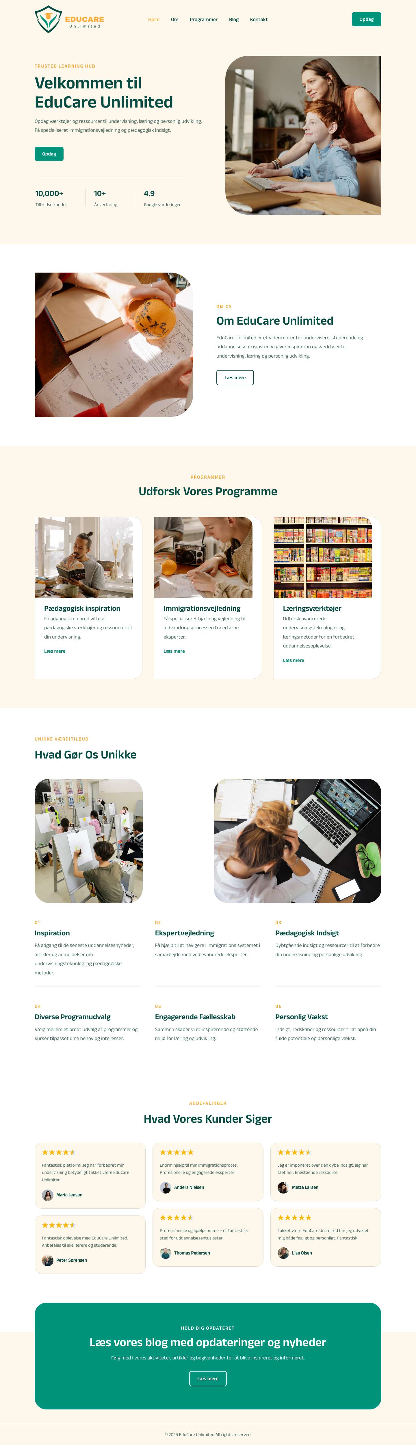 EduCare Unlimited - Full Screenshot