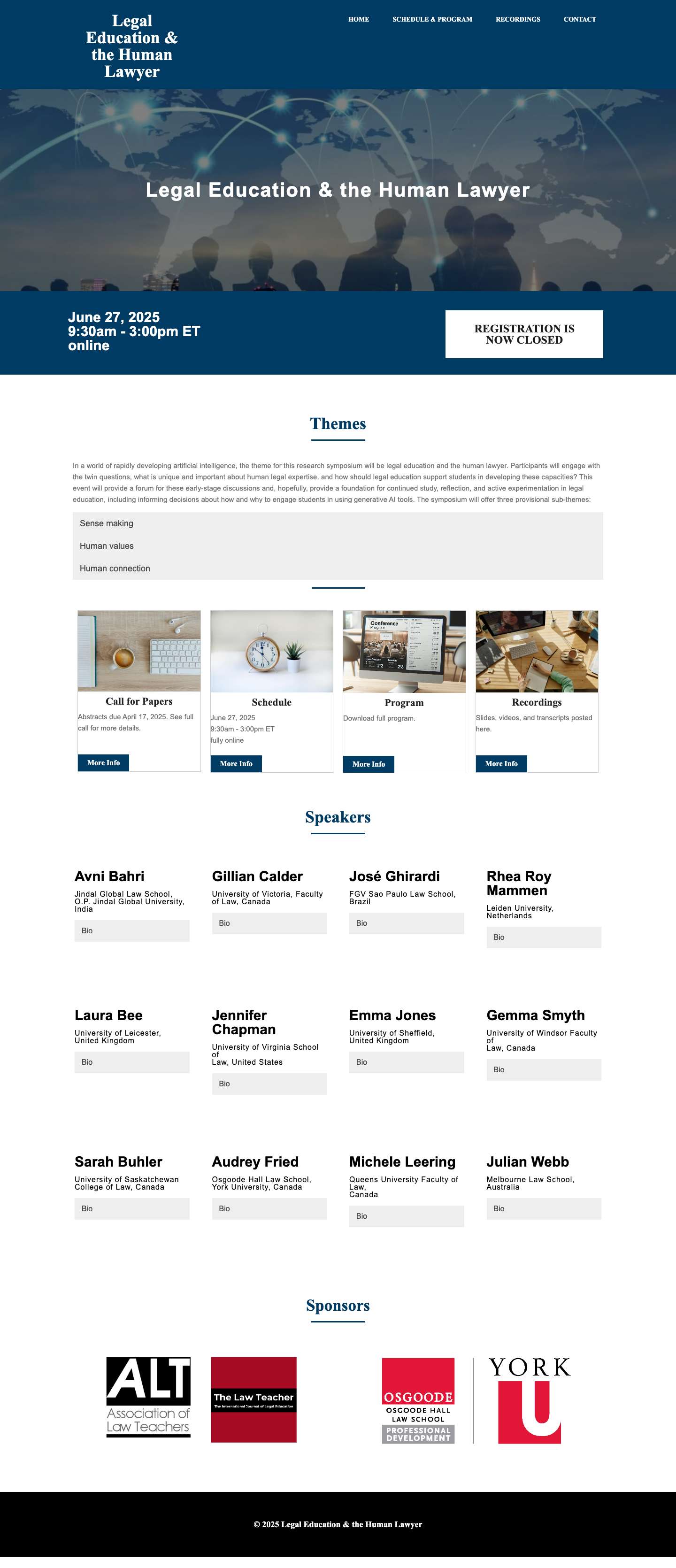 Legal Education & the Human Lawyer - Full Screenshot