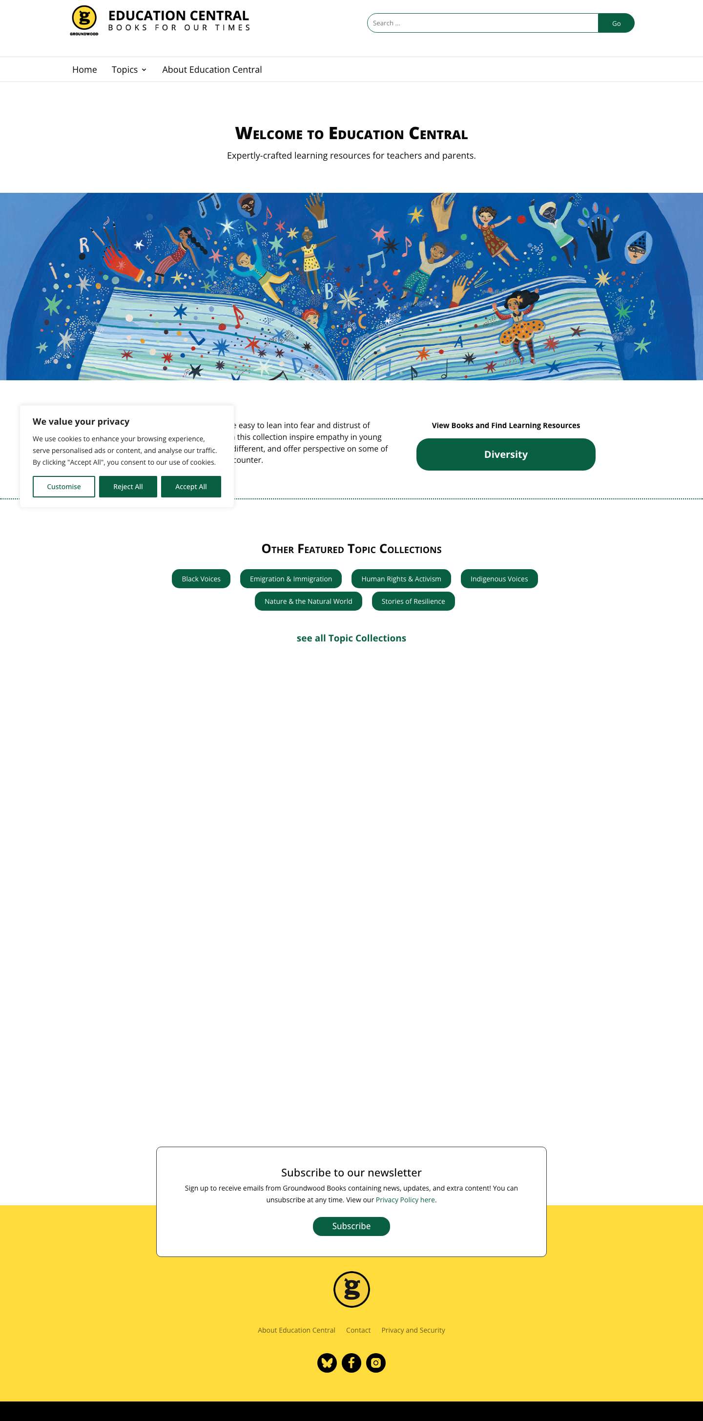 Education Central - Full Screenshot