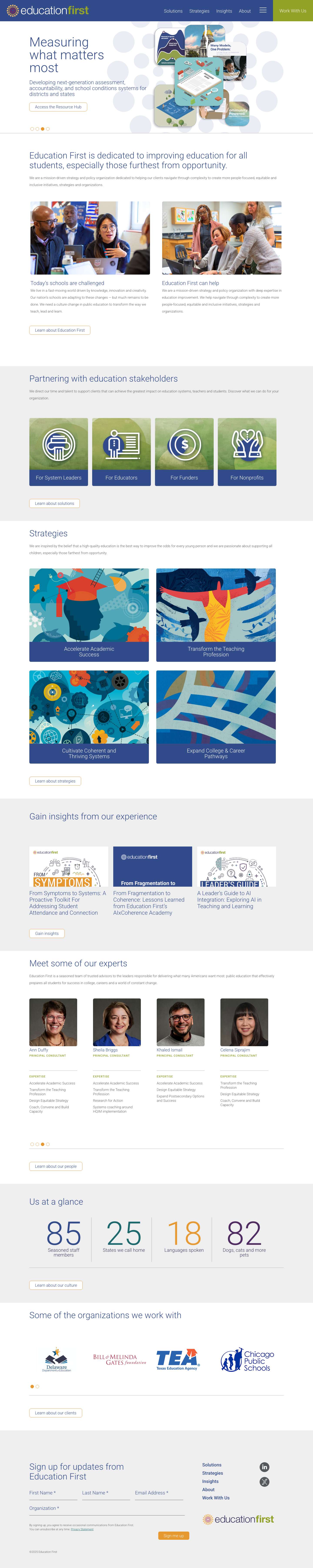 Home - Education First - Full Screenshot