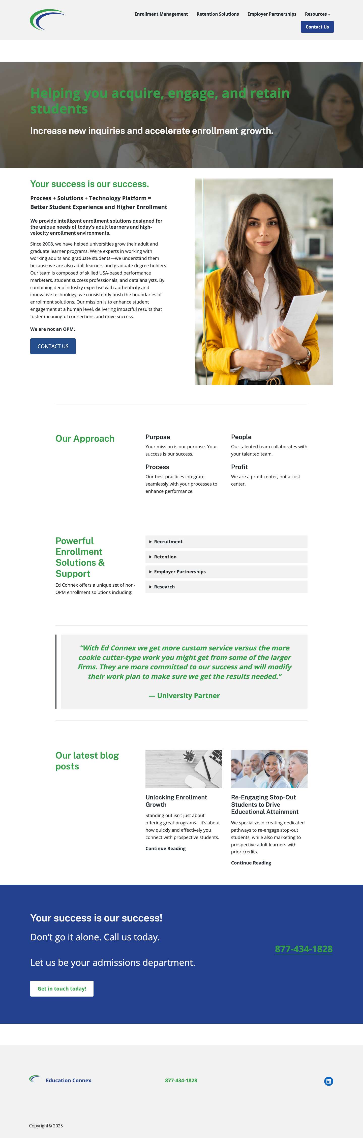 Education Connex – Reach More. Enroll More. - Full Screenshot