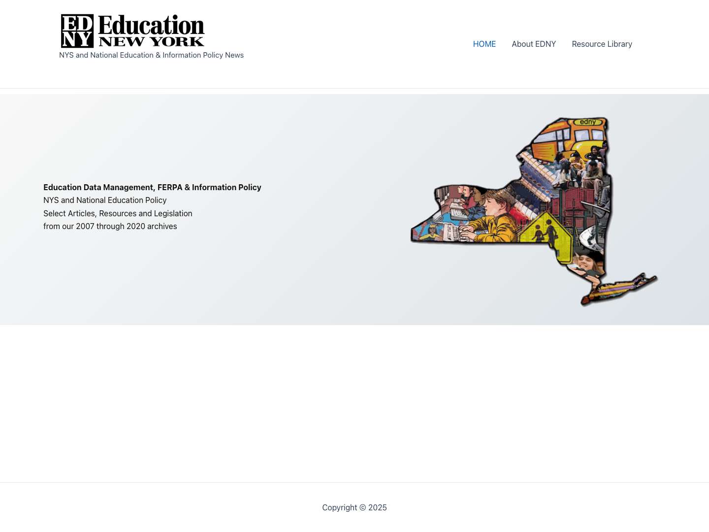 NYS and National Education & Information Policy News - Full Screenshot
