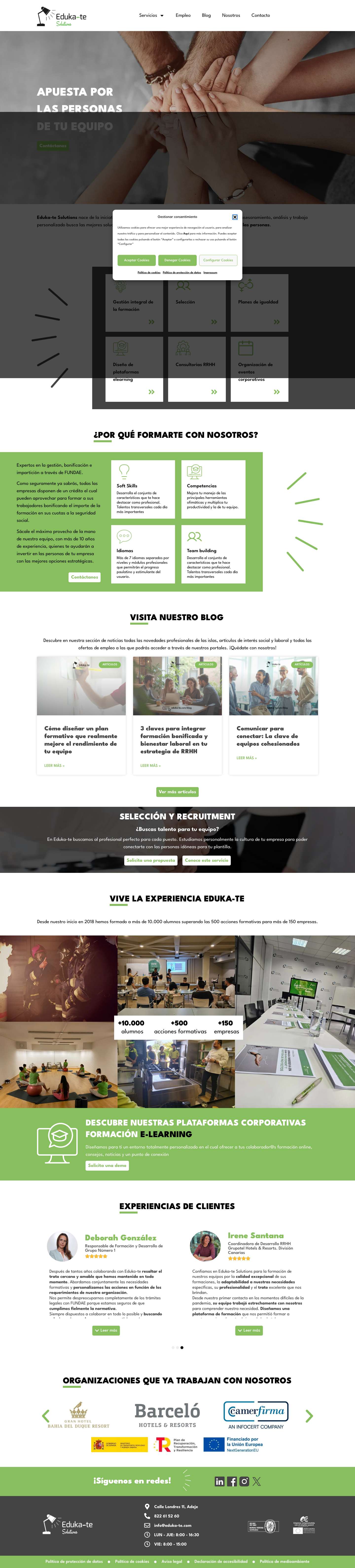 Eduka-te - Apuesta por las personas de tu equipo - Full Screenshot