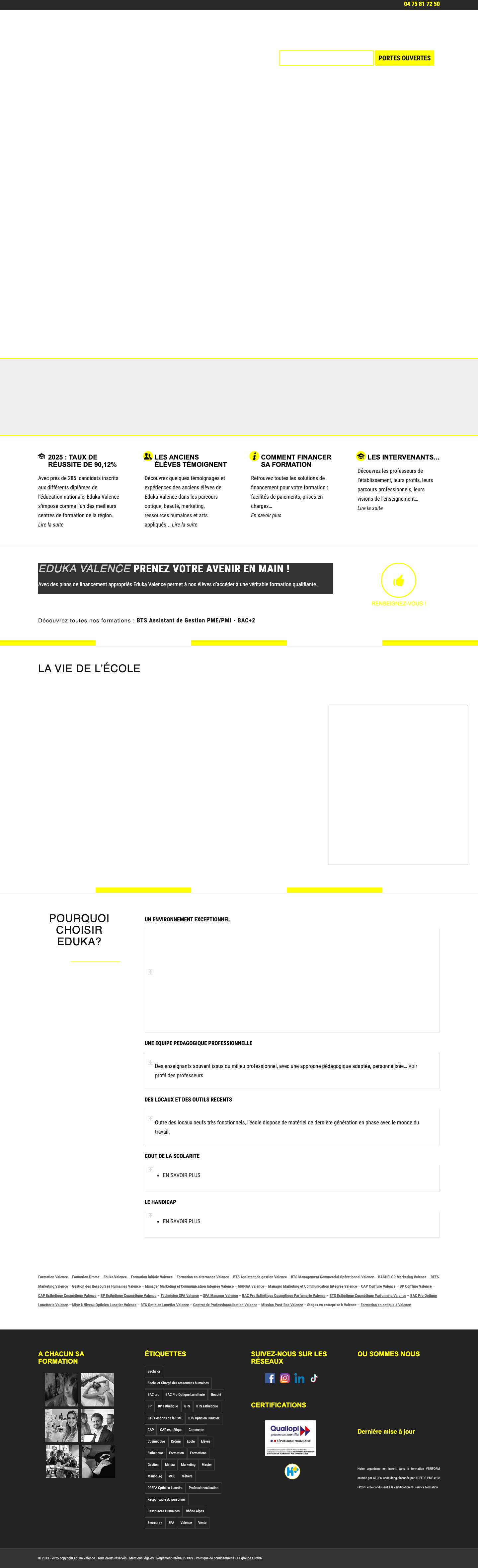 Eduka Valence, centre de formation de l'école privée EdukaScroller vers la prochaine sectionPrécédentSuivantScroller vers la prochaine sectionPrécédentSuivantFaire défiler vers le haut - Full Screenshot