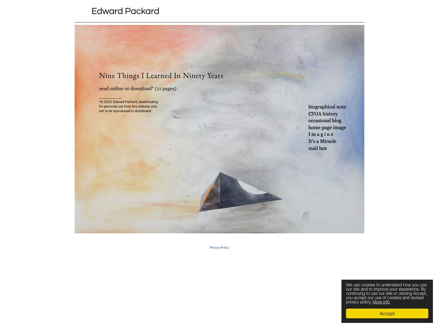 Edward Packard: Choose Your Own Adventure concept creator; author - Full Screenshot