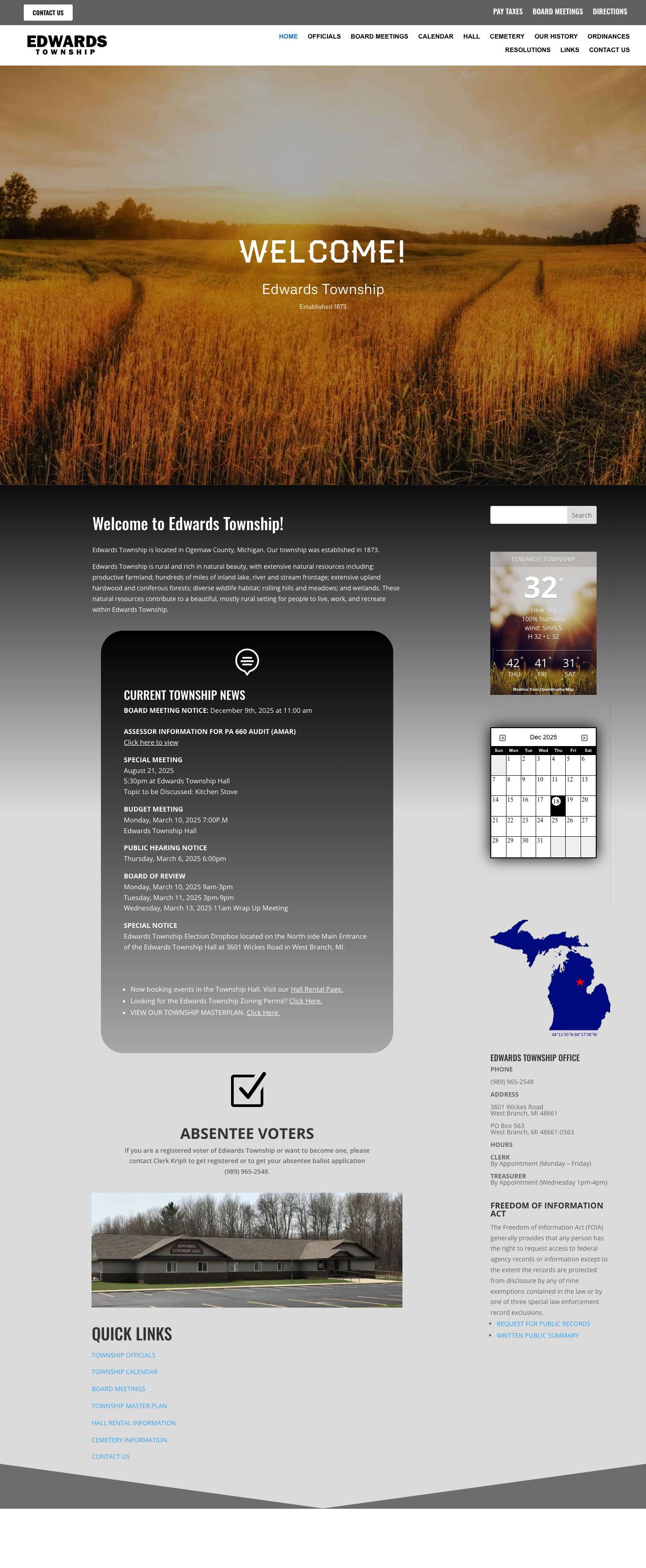 Edwards Township | Township in Ogemaw County, Michigan - Full Screenshot