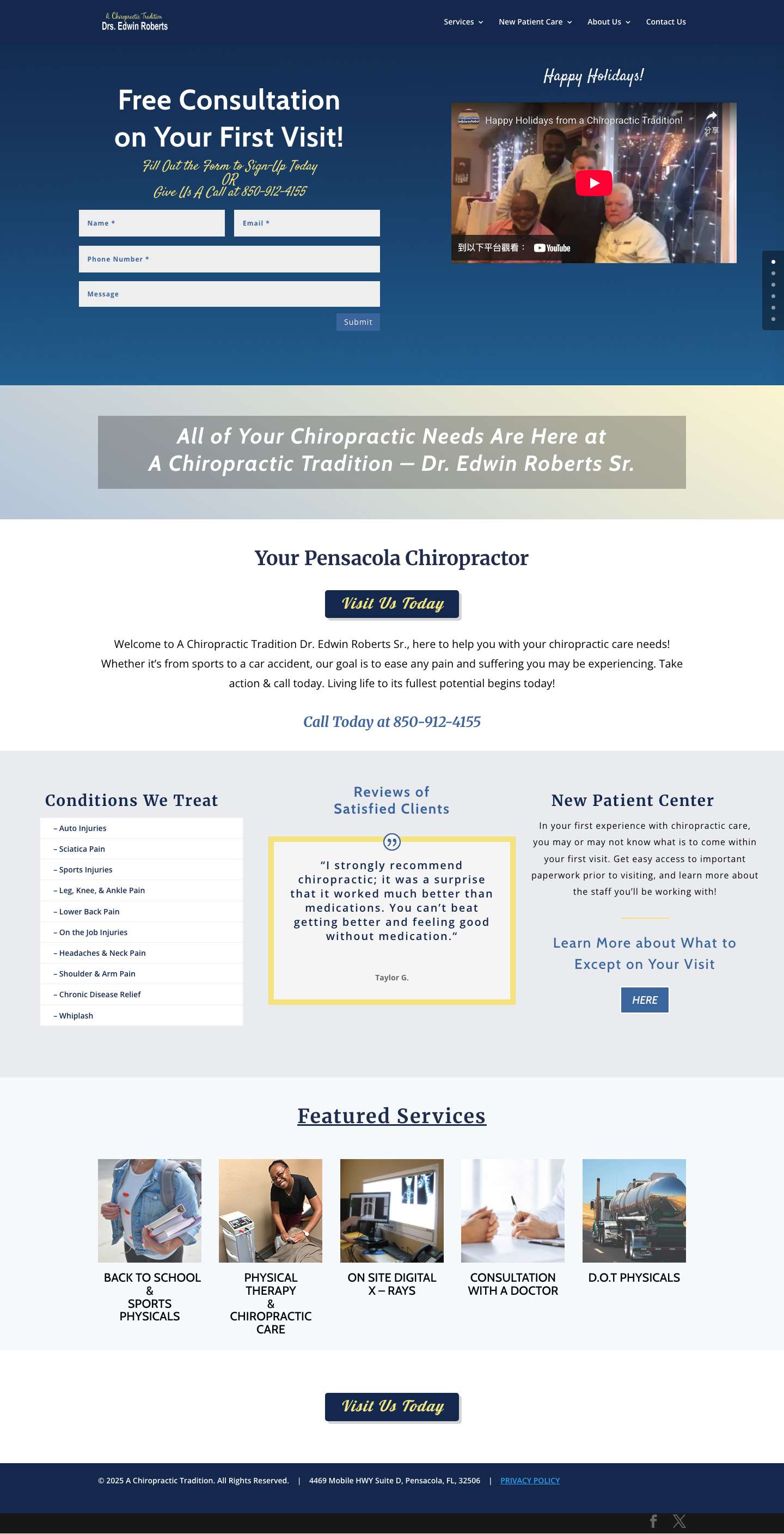 Drs. Edwin Roberts Pensacola - Full Screenshot