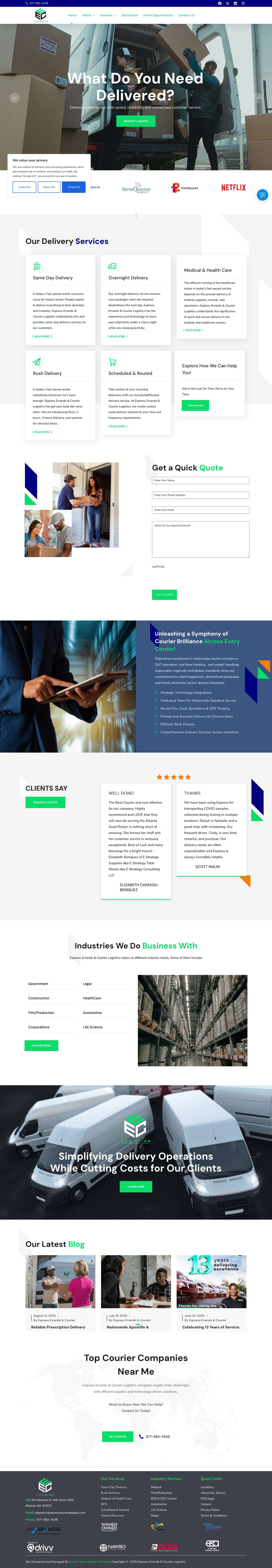 Top Courier Companies Near Me for Fast and Reliable Delivery Services - Full Screenshot
