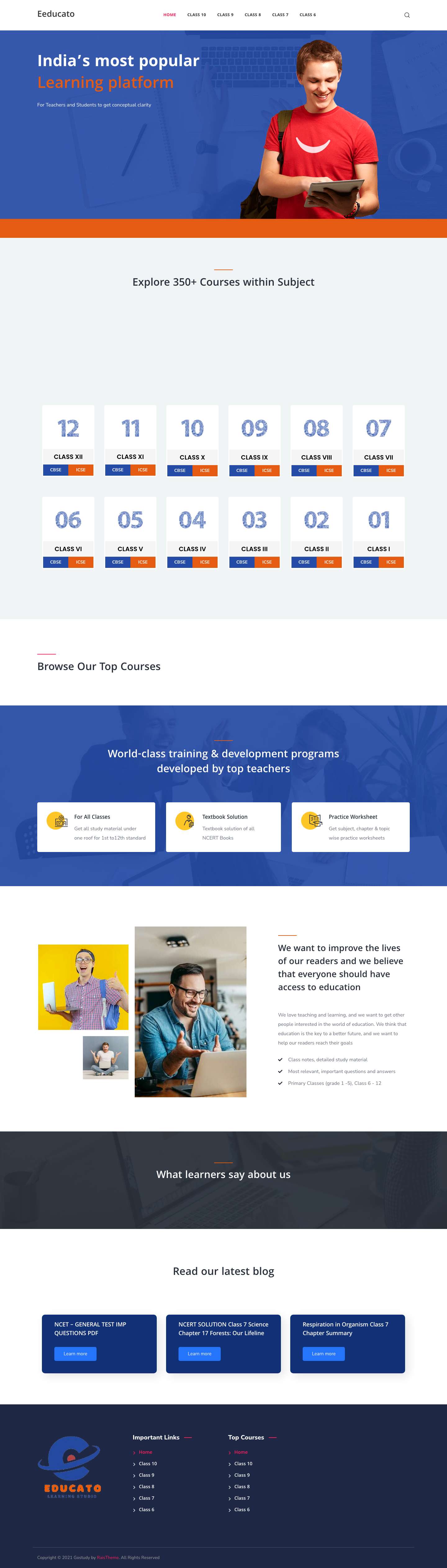 Eeducato – The Learning Studio - Full Screenshot