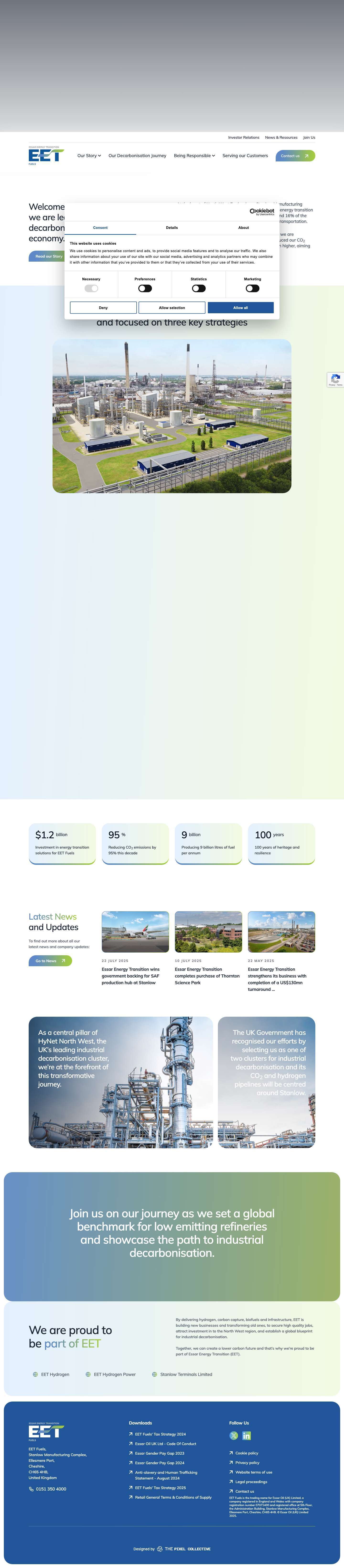 Transforming for Tomorrow | EET Fuels - Full Screenshot