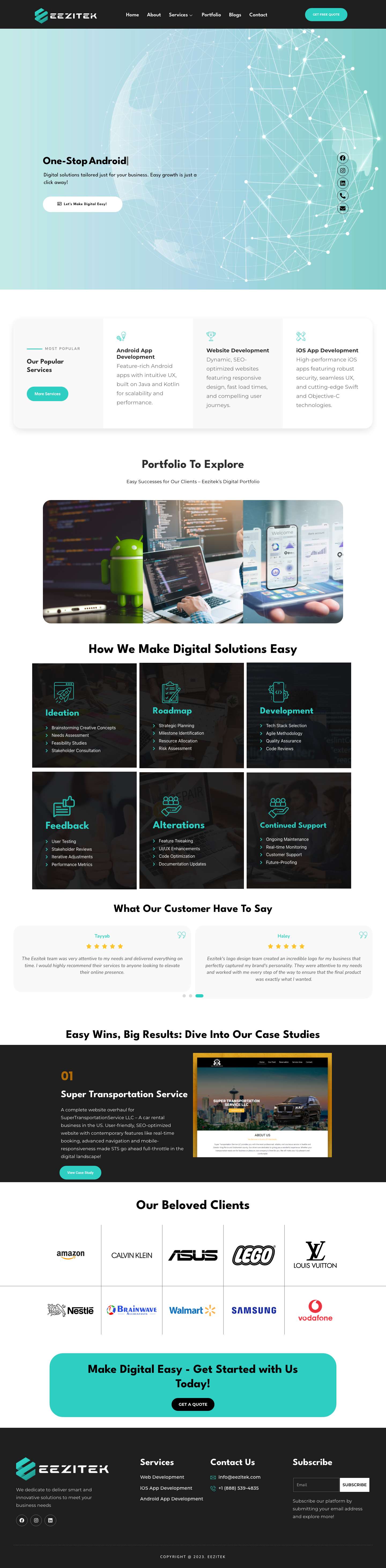 Smart Digital Marketing Solution Company | Eezitek - Full Screenshot