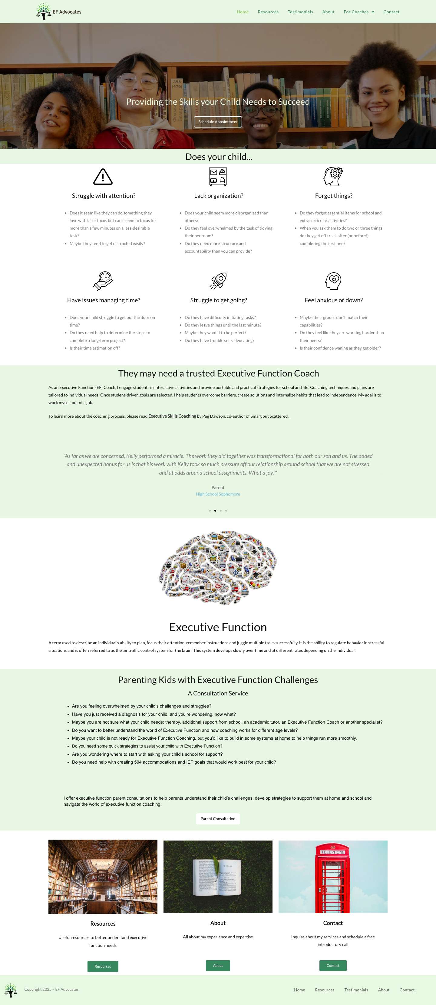 Home - EF Advocates - Full Screenshot