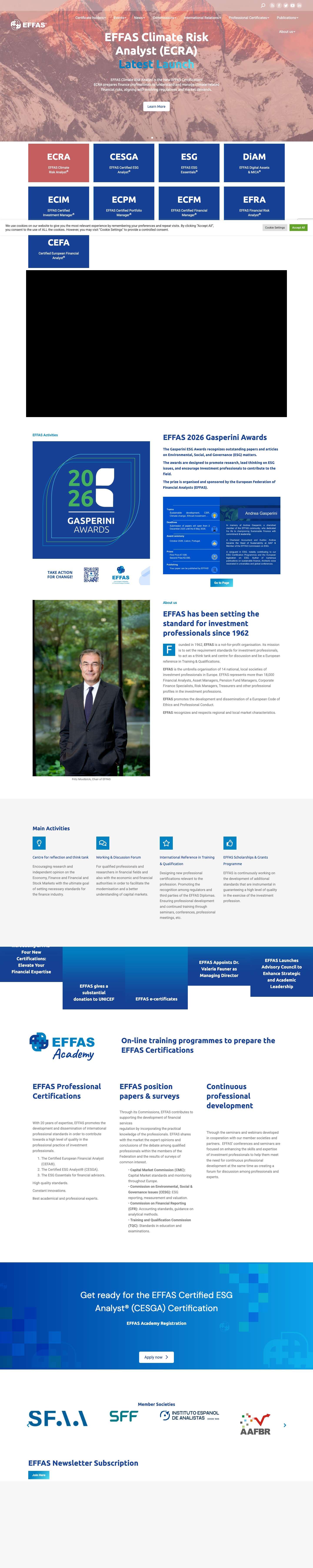 Home - EFFAS - Full Screenshot