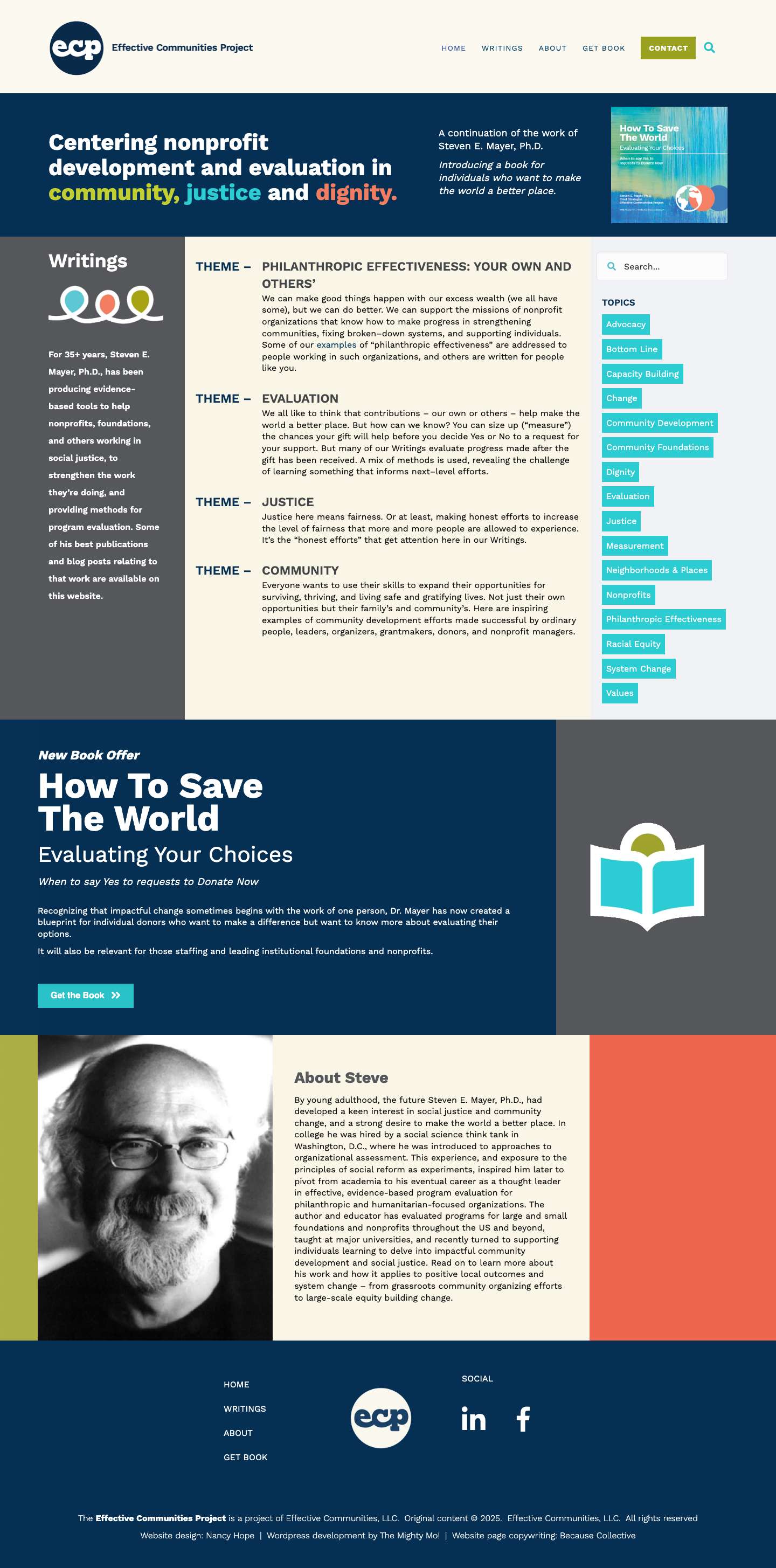 Home - Effective Communities Project - Full Screenshot