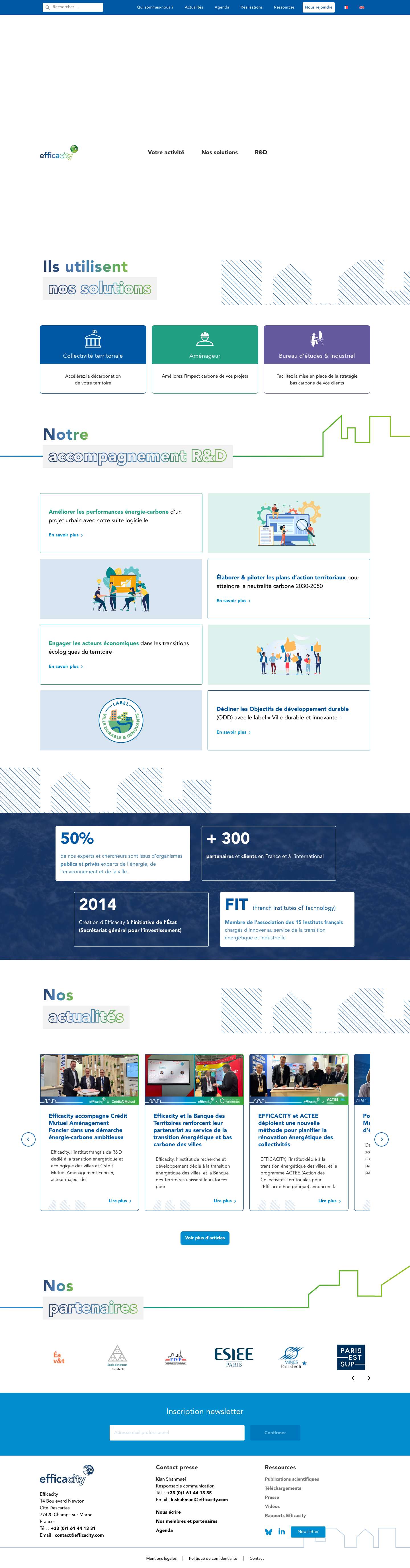 Accueil - Efficacity - Full Screenshot