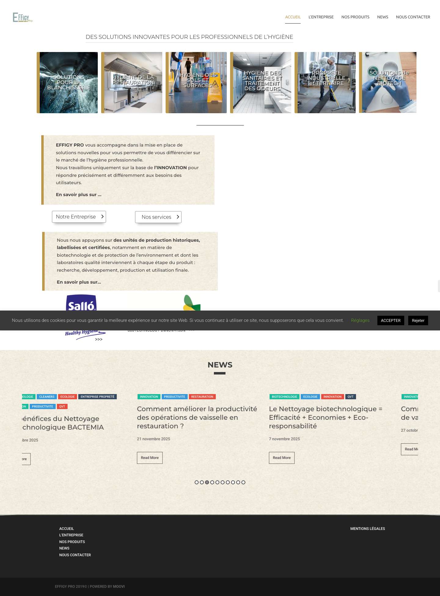 EFFIGY PRO | Des solutions pour les professionnels de l'hygiène et de la propreté - Full Screenshot