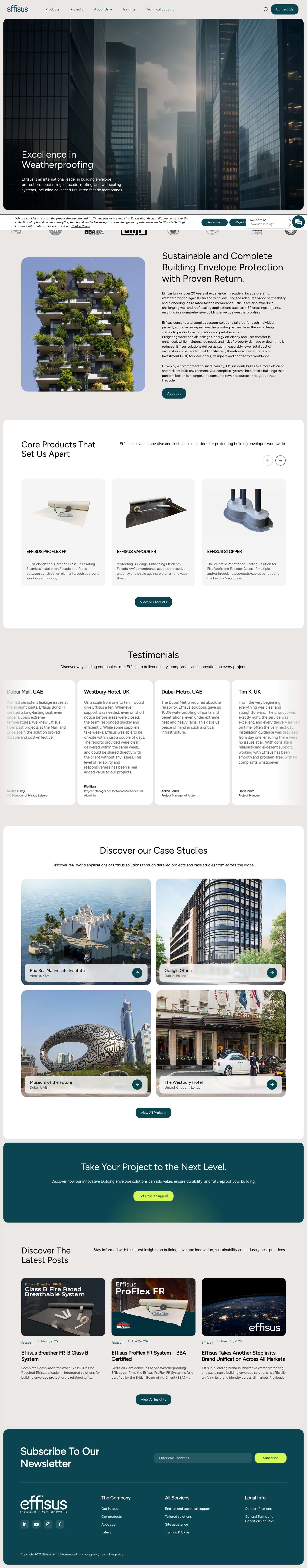 Effisus – Innovative Building Envelope Solutions - Full Screenshot