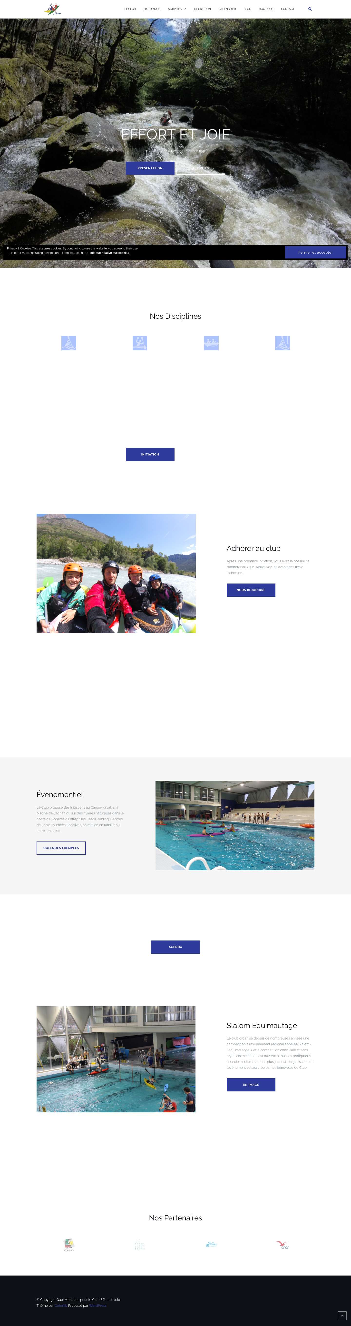 Effort & Joie – Club de Canoë-Kayak de Cachan (94) - Full Screenshot