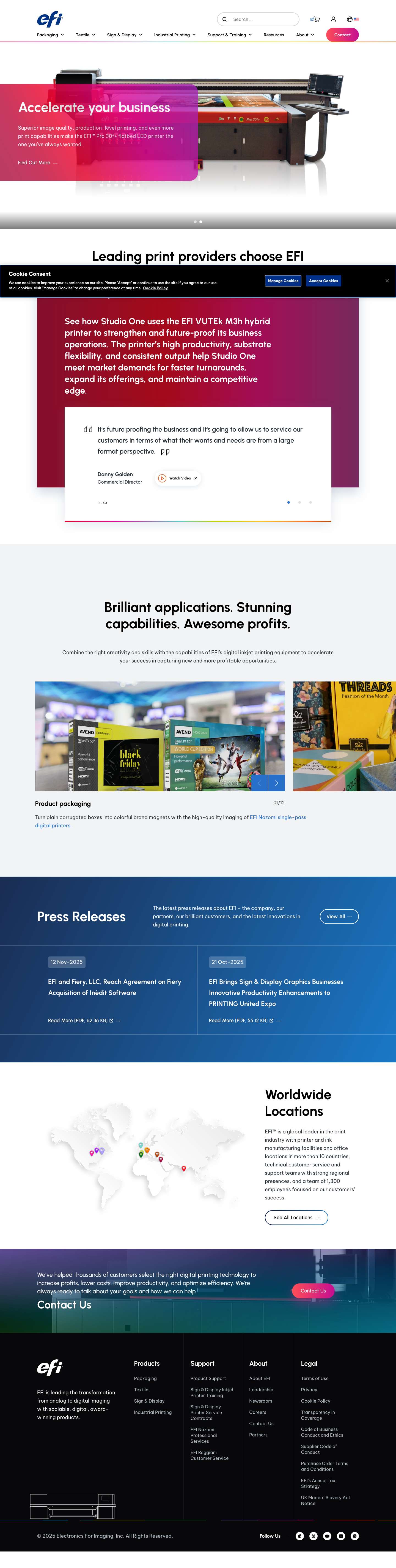 Electronics for Imaging - Full Screenshot