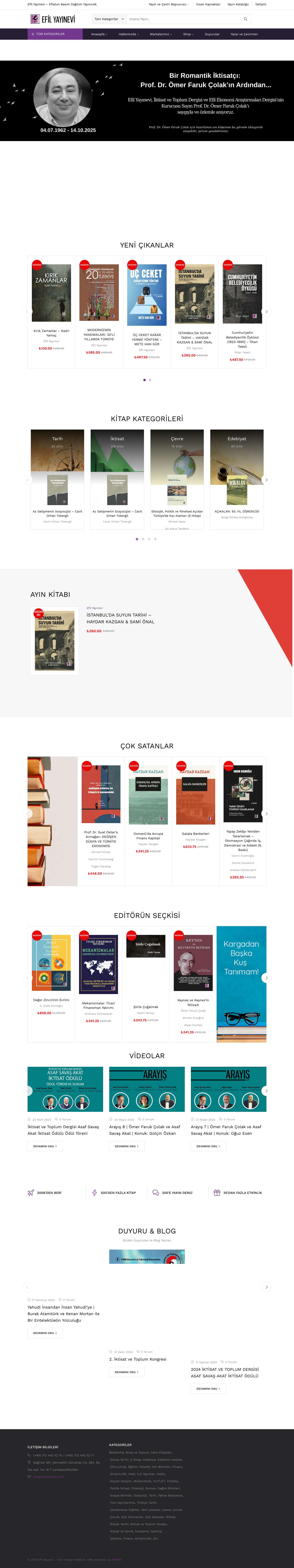 Efil Yayınevi | Online Kitap Alışveriş Adresi! - Full Screenshot