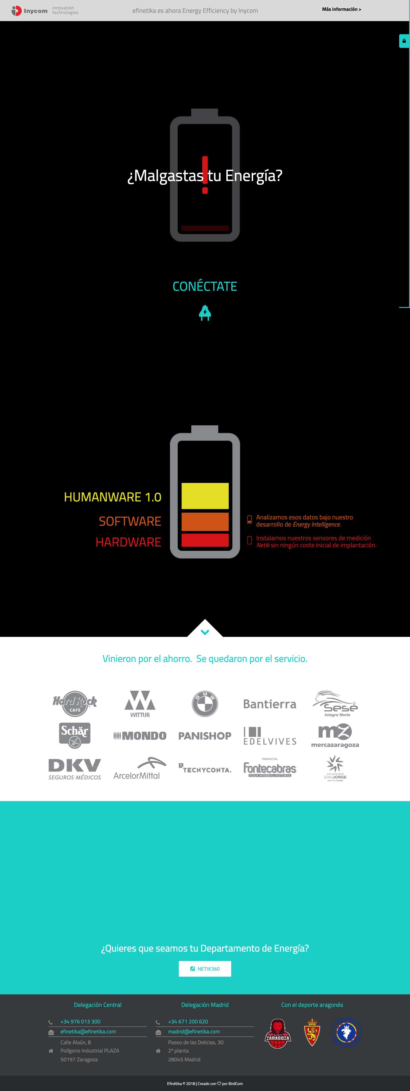 Efinetika | Gestión Energética Integral de Empresas - Full Screenshot