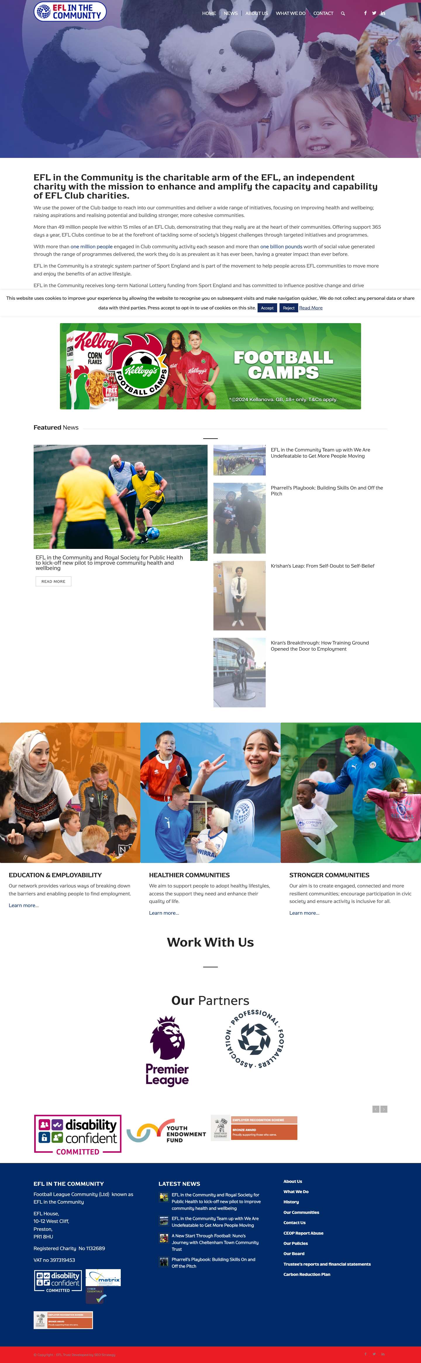 EFL Trust: EFL Football Club Charity - Full Screenshot