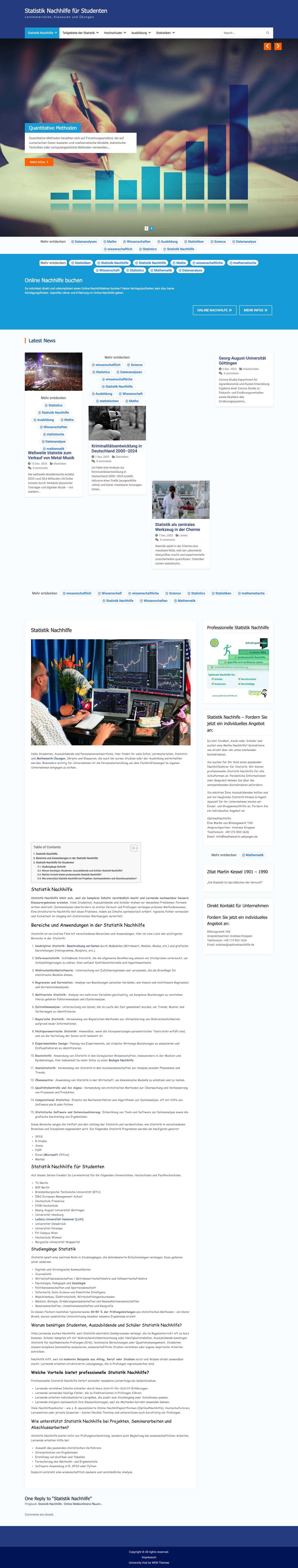 Statistik Nachhilfe - Online Webkonferenz für ihre Auszubildenden - Full Screenshot