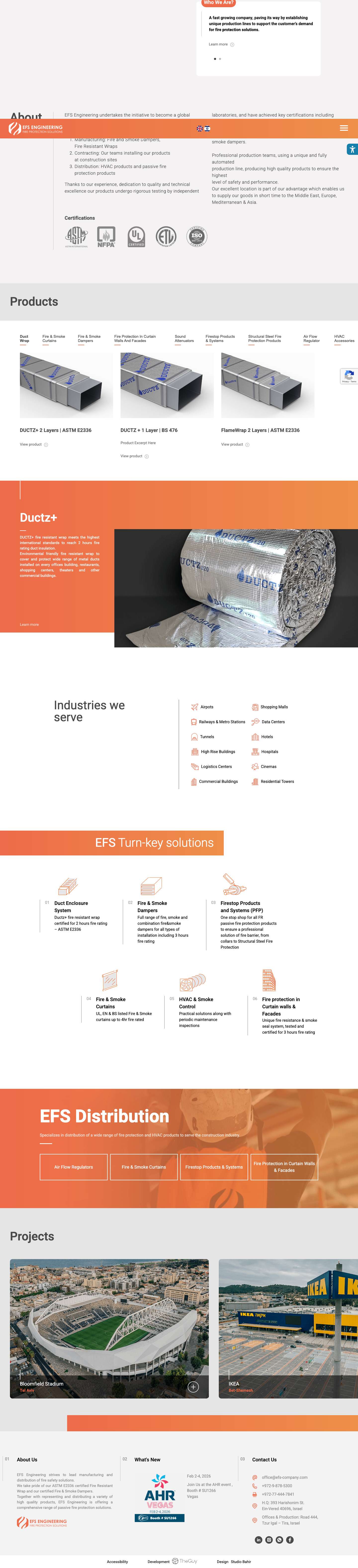 Homepage - EFS - Full Screenshot