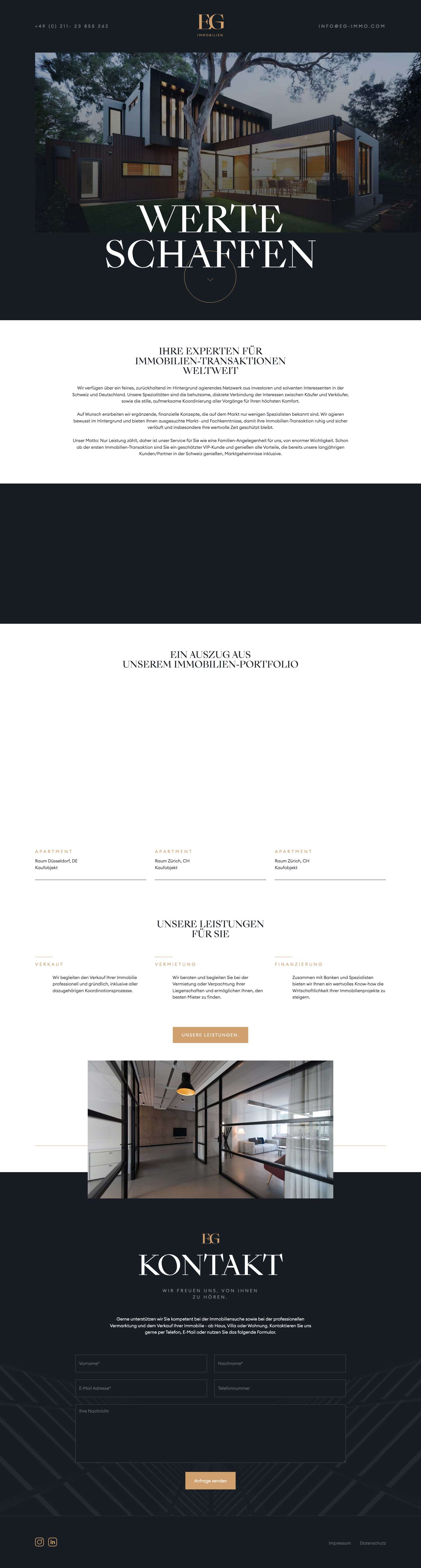 Elya & Graf Immobilien - Ihr Immobilienpartner aus Düsseldorf - Full Screenshot