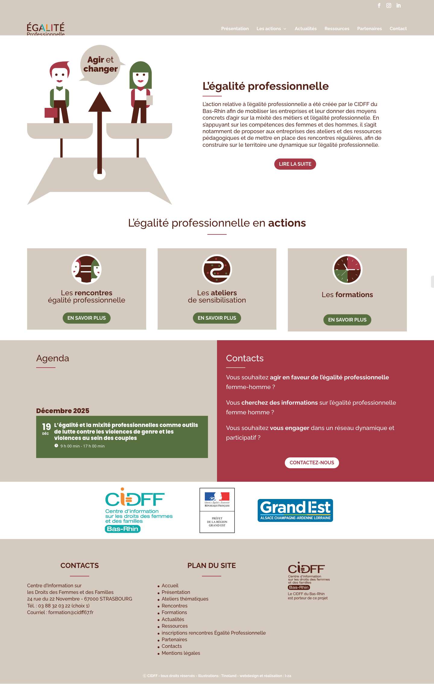 Égalité Professionnelle en Action | CIDFF Bas-Rhin - Full Screenshot