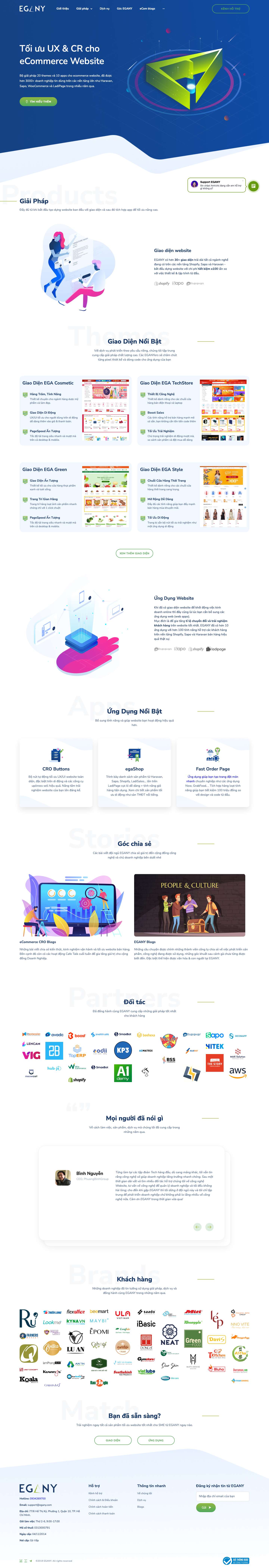 Thiết kế website bán hàng tối ưu UX/UI và tỉ lệ chuyển đổi - Full Screenshot