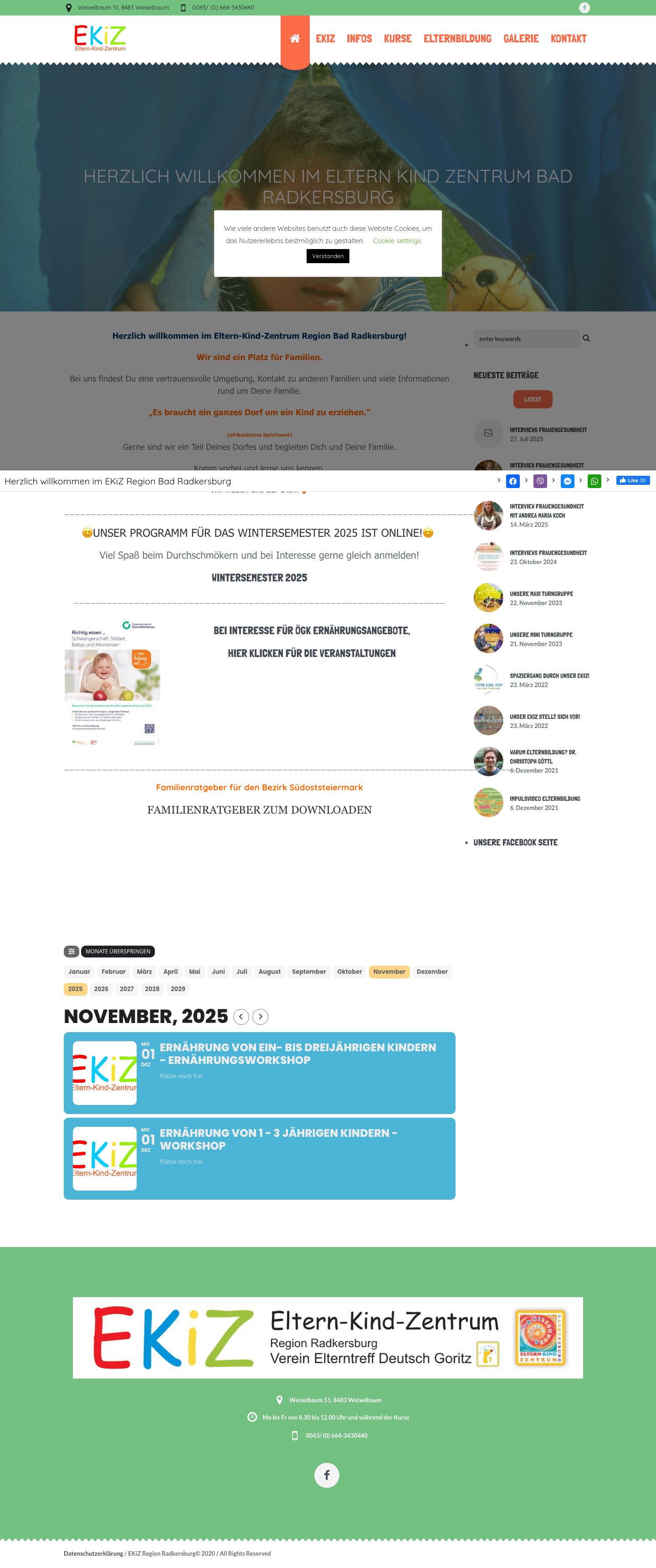 Eltern-Kind-Zentrum Elterntreff Deutsch Goritz - Full Screenshot