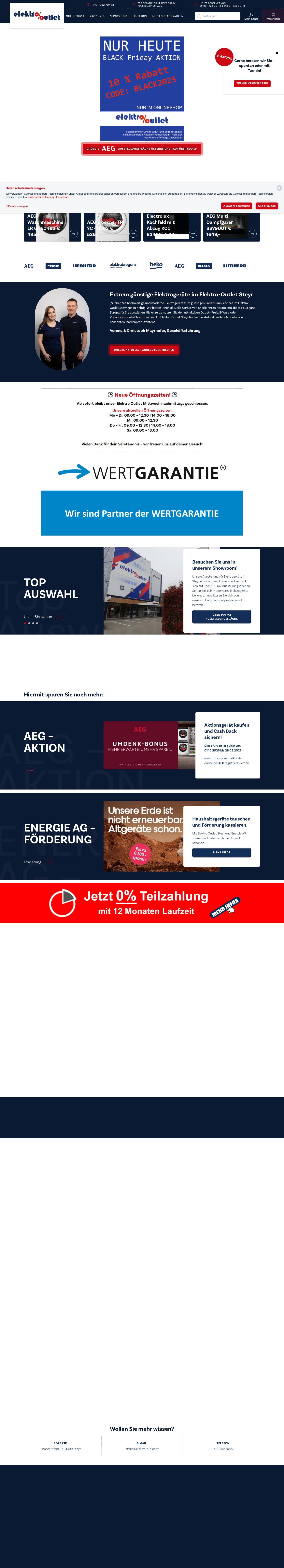 Home - ElektroOutlet - Full Screenshot