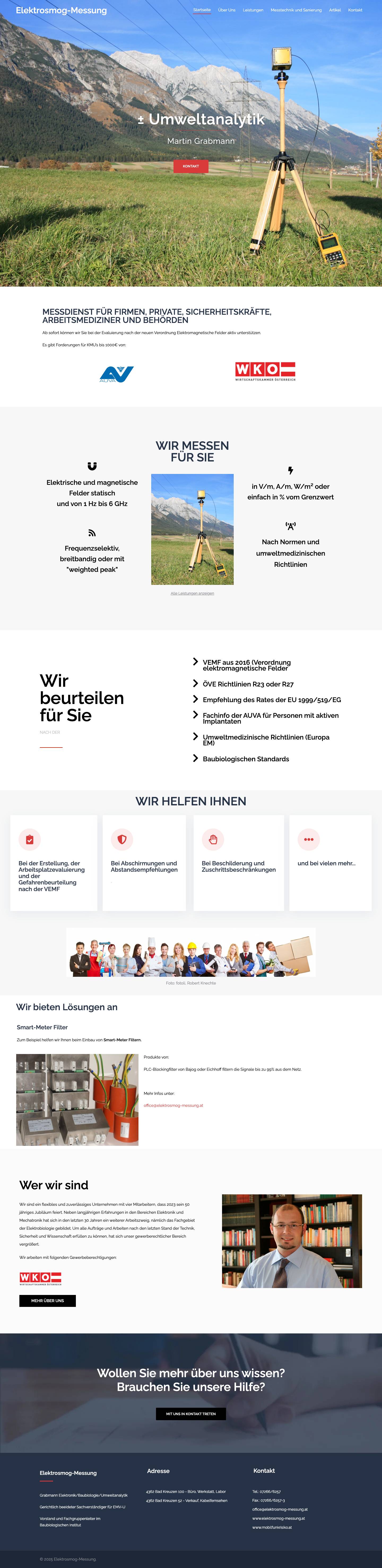 Elektrosmog-Messung - Full Screenshot