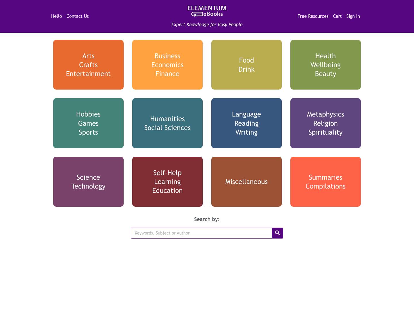 Home - Elementum - Full Screenshot