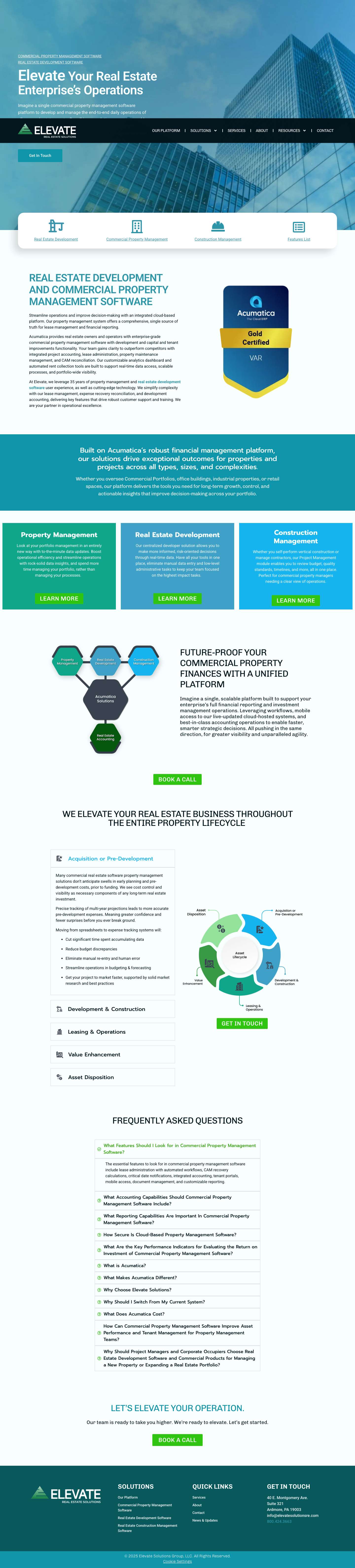 Commercial Property Management Software - Elevate Solutions - Full Screenshot