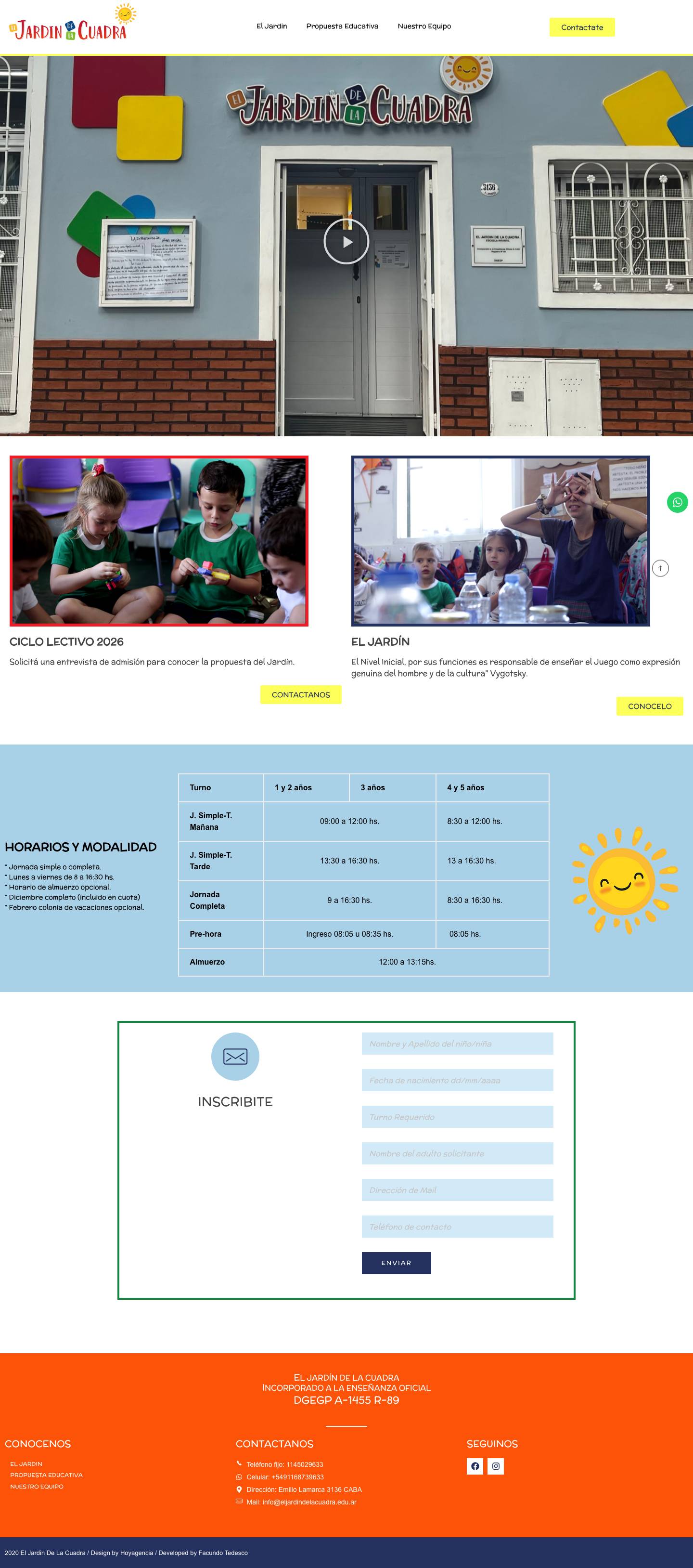 Home - El jardín de la cuadra - Full Screenshot
