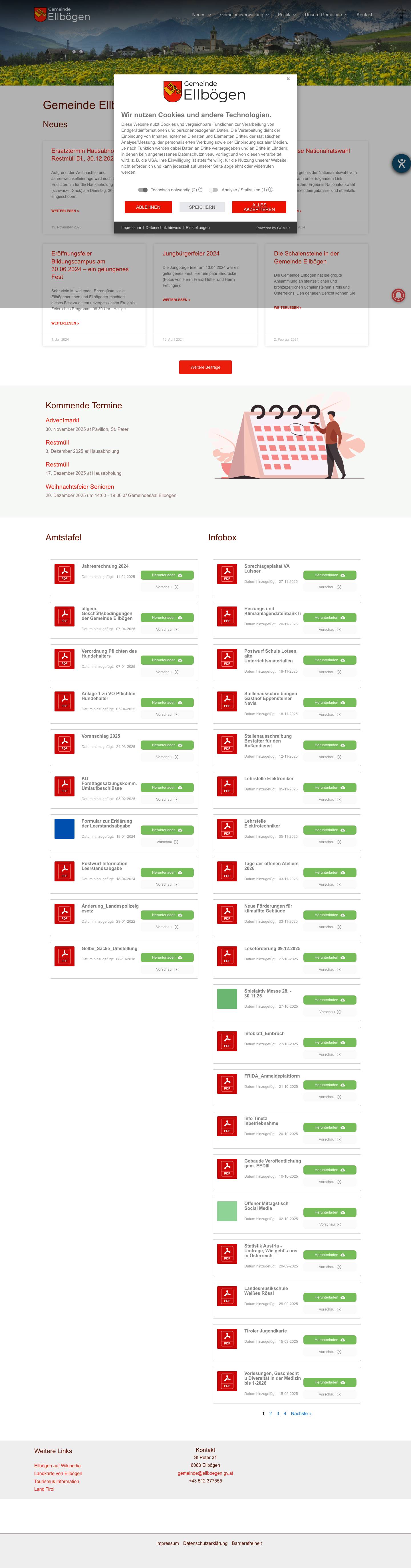 Gemeinde Ellbögen – Gemeinde Ellbögen - Full Screenshot
