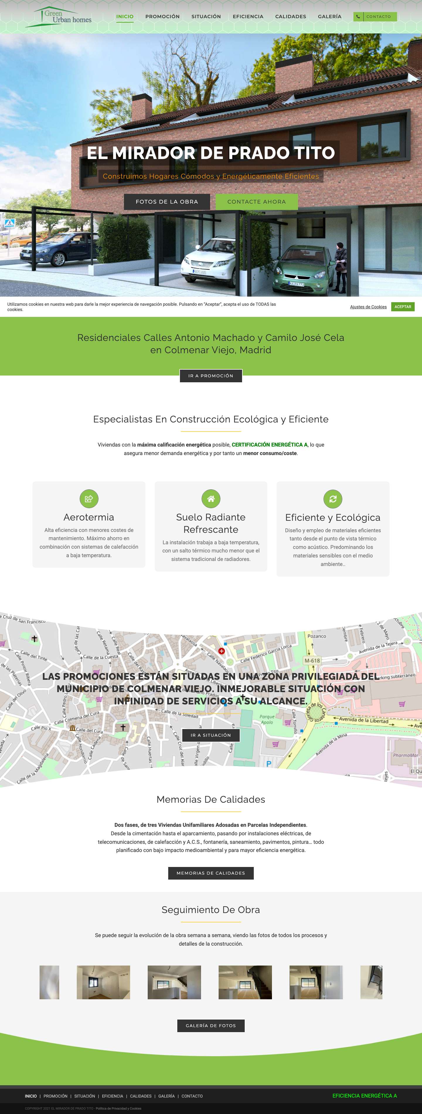 INICIO – EL MIRADOR DE PRADO TITO Viviendas en Colmenar Viejo - Full Screenshot