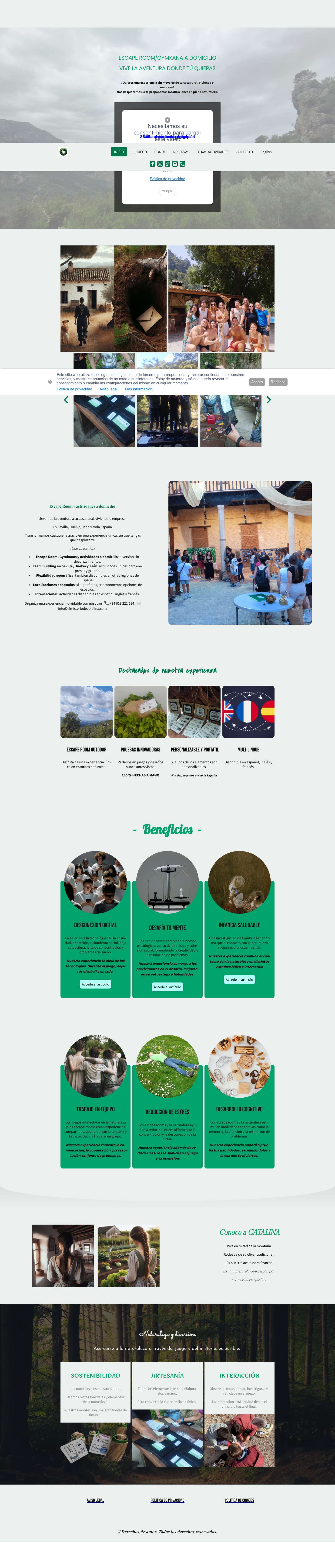 EL MISTERIO DE CATALINA - Escape Room/Gymkana a domicilio - Full Screenshot