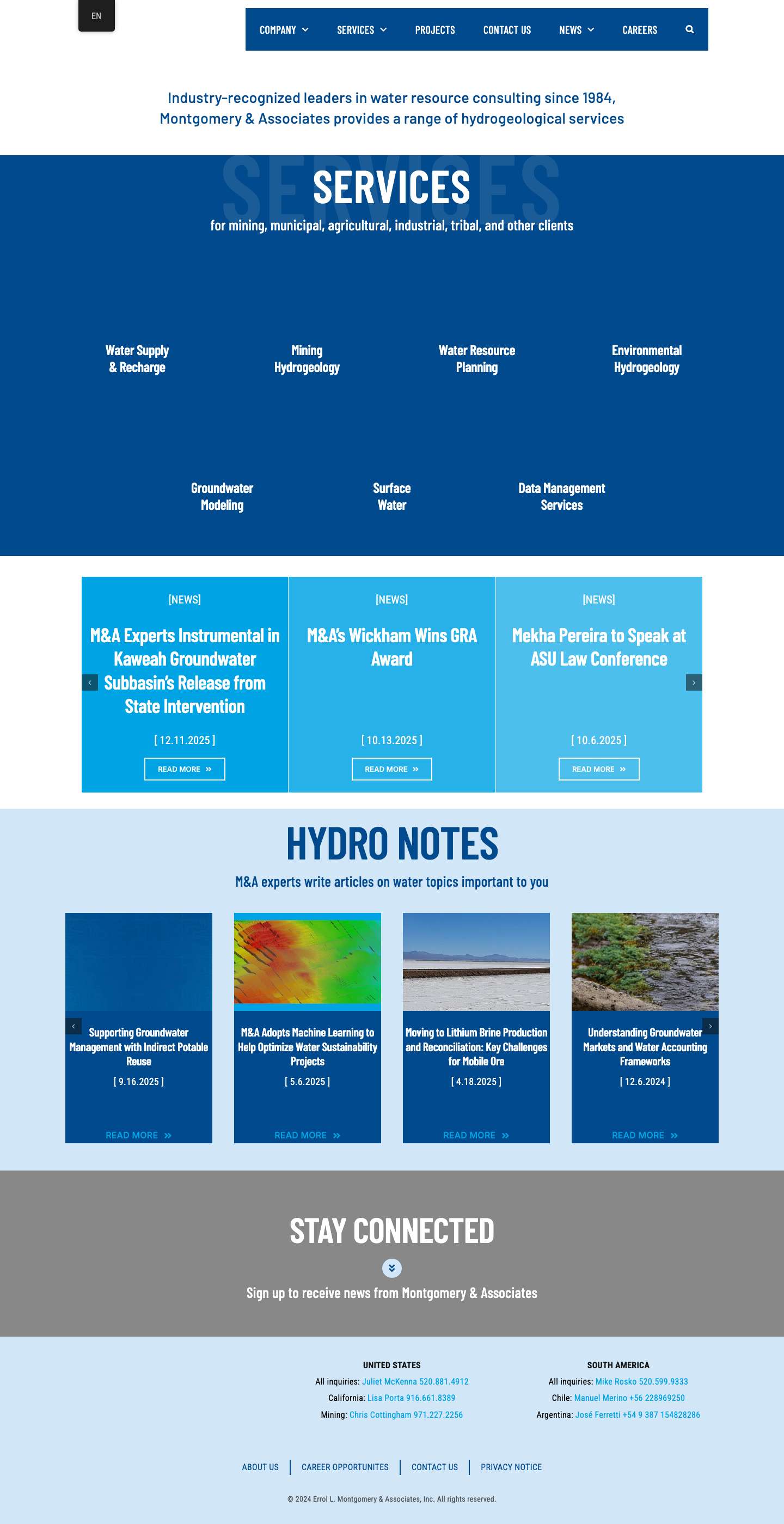 Home - Montgomery & Associates - Full Screenshot